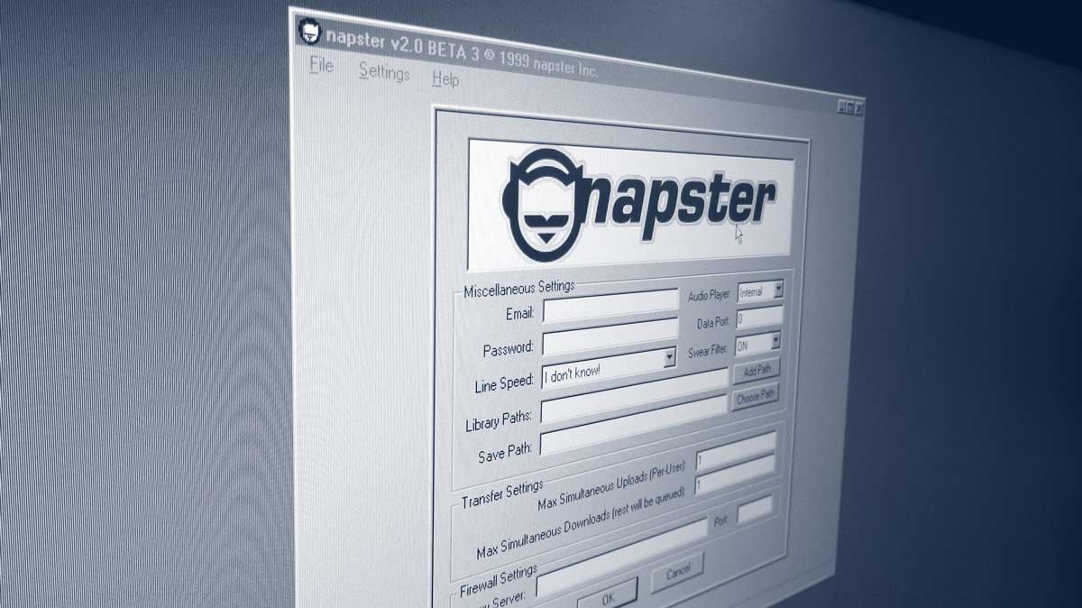 Photo of Napster software version 2 for Windows 98 (CC BY-SA 2.0)